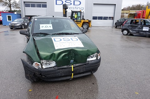 Crash Test DSD 2015: esempio di veicolo danneggiato