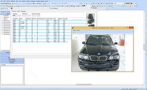 Database EES in PC-Crash - Clicca per ingrandire Database EES incluso in PC-Crash.