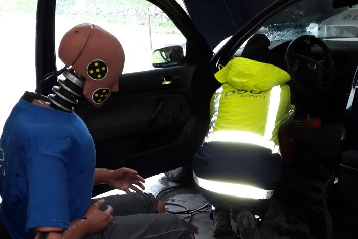 Preparazione del veicolo per l'utilizzo del Dummy