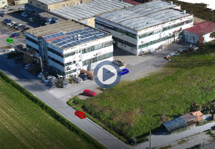 Clicca per avviare la riproduzione Camera Flight e fotogrammetria aerea in PC-Crash 11.0