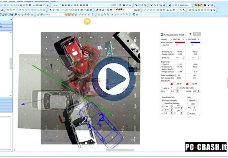 Approccio alla ricostruzione di un sinistro stradale con PC-Crash 