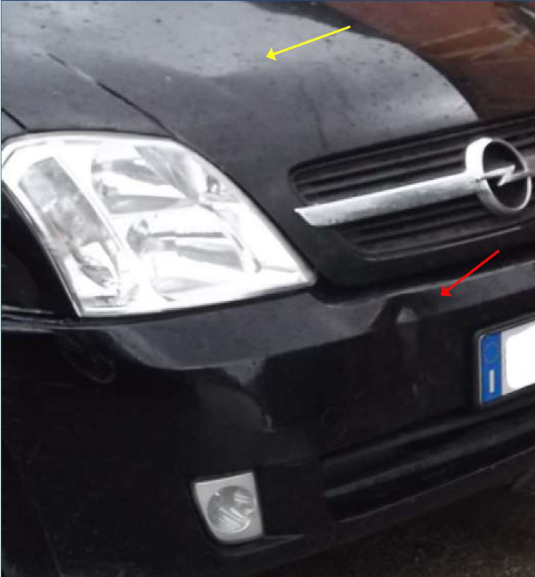 Danni a un autoveicolo per urto con biciclo